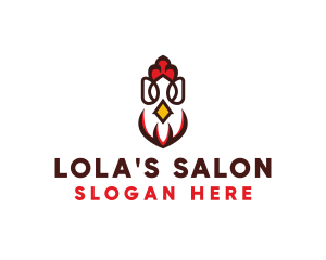 Chicken Rooster Poultry logo design