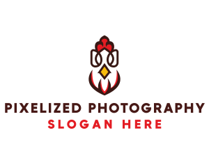 Chicken Rooster Poultry logo design