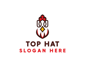 Chicken Rooster Poultry logo design