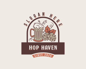 Hops Beer Brewery logo design