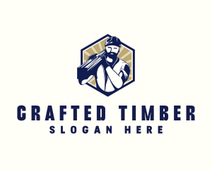 Worker Construction Laborer logo design