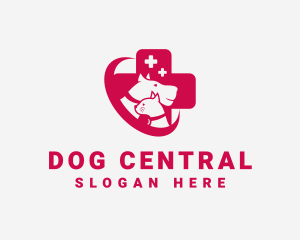 Pet Veterinary Cross logo design