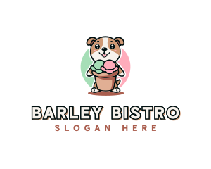 Dog Ice Cream Bistro logo design