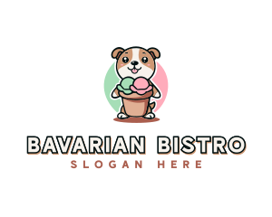 Dog Ice Cream Bistro logo design