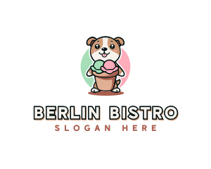 Dog Ice Cream Bistro logo design