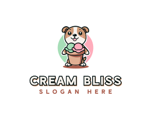 Dog Ice Cream Bistro logo design