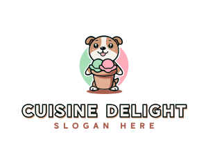 Dog Ice Cream Bistro logo design