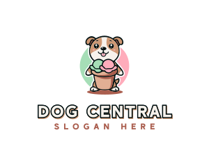 Dog Ice Cream Bistro logo design