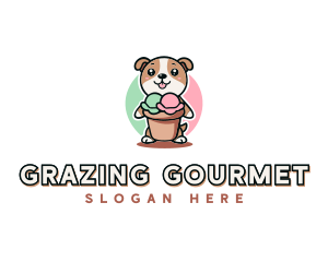 Dog Ice Cream Bistro logo design