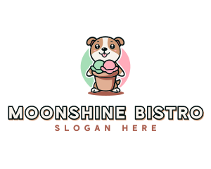 Dog Ice Cream Bistro logo design