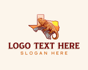 Texas Lizard Reptile logo