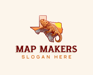 Texas Lizard Reptile logo design