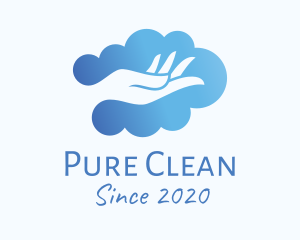 Clean Hand Cloud logo design