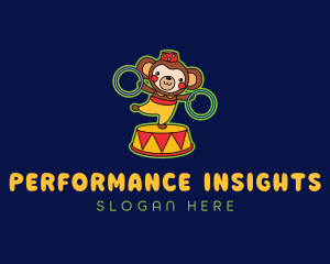 Circus Monkey Performer logo