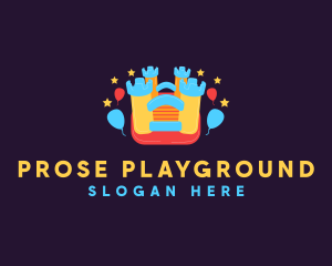 Bouncy Castle Playground logo design