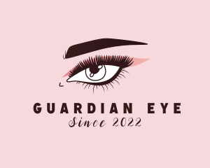 Lady Eyelash Beauty logo design