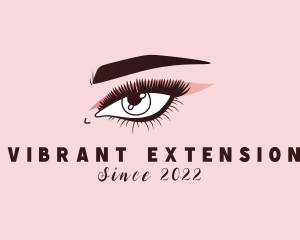 Lady Eyelash Beauty logo design