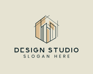 Hexagon Building Architecture Design logo