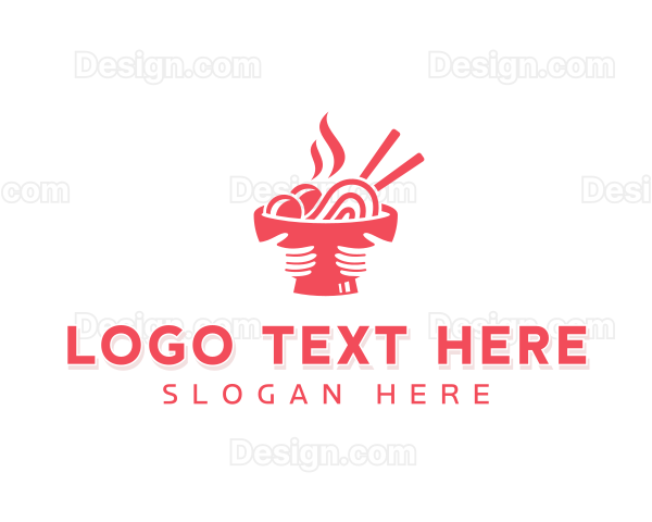 Ramen Noodles Restaurant Logo