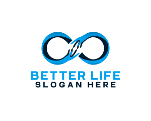 Blue Infinity Care logo design