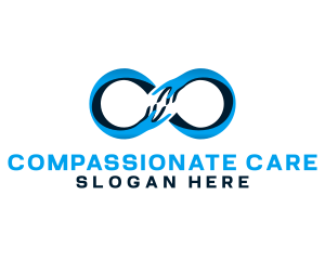 Blue Infinity Care logo design