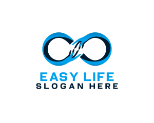 Blue Infinity Care logo design