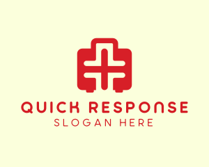 Red Medical Emergency Kit logo