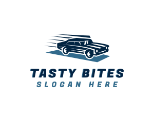 Fast Moving Car Automobile Logo