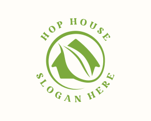 Eco Leaf House logo design