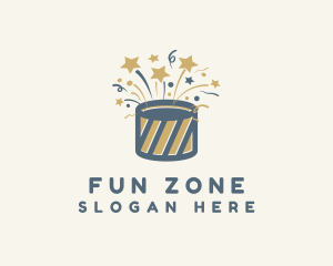 Fun Party Confetti logo design