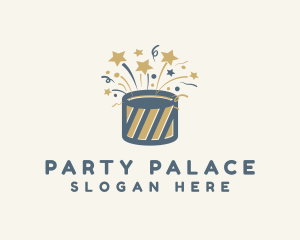 Fun Party Confetti logo design