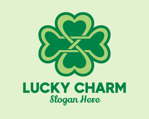 Fancy Clover Leaf logo design