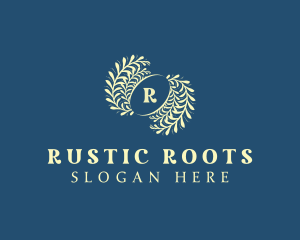 Natural Leaf Wedding Decor  logo design