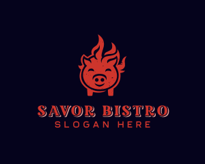 Fire Pork Barbecue Logo