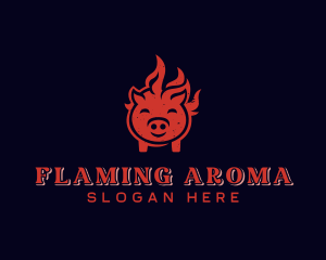 Flame Pork Barbecue logo
