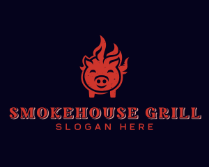 Fire Pork Barbecue logo design