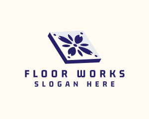 Ceramic Tile Flooring logo design