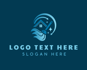 Cleaning House Mop logo