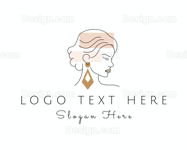 Woman Fashion Glam Logo