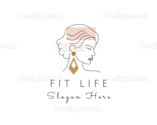 Woman Fashion Glam Logo