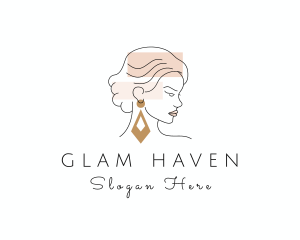 Woman Fashion Glam logo design