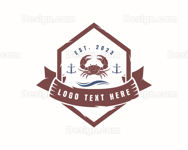 Crab Seafood Restaurant Logo