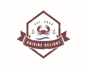 Crab Seafood Restaurant logo design