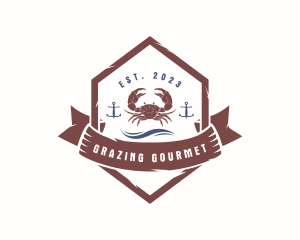 Crab Seafood Restaurant logo design