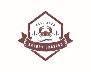 Crab Seafood Restaurant logo design