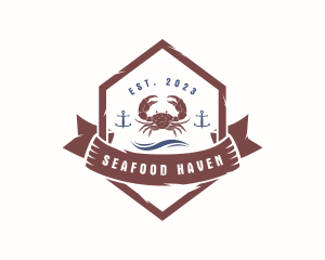 Crab Seafood Restaurant logo design