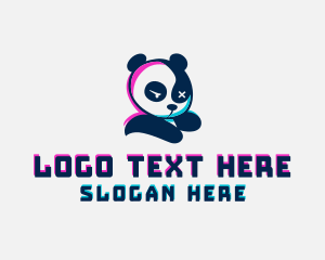 Glitch Gamer Panda logo