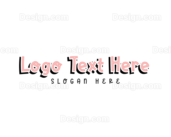 Cute Brand Wordmark Logo