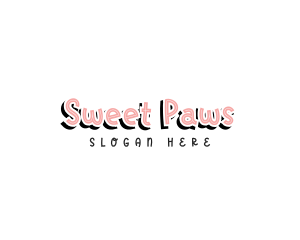 Cute Brand Wordmark logo design