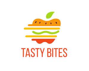 Healthy Fresh Burger logo design